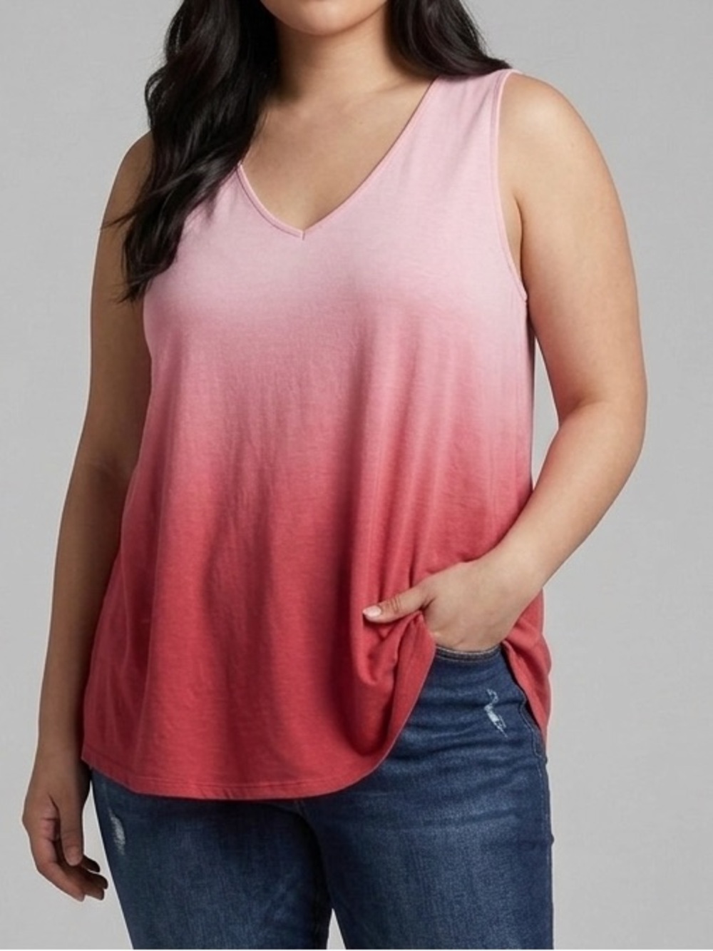 Torrid Pink Ombre Tank Top 1X
